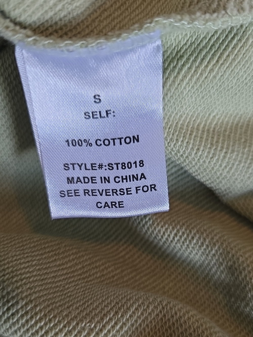 NWT SAGE + FIG BOWS Sweatshirt Oversized Small Mineral Washed - Picture 5 of 6